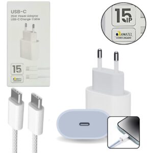 Carregador 35w Cabo Para iPhone 15 Pro Max Tipo C