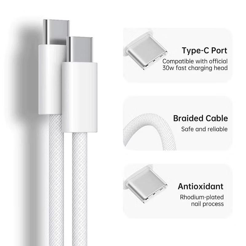 Cabo Para iPhone 15 16 17,Usb-c 60w Turbo 1m - Imagem 2