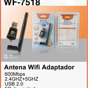 Wifi Usb Dual Band Ac 600 5g Antena 2dbi InternetWF-7518